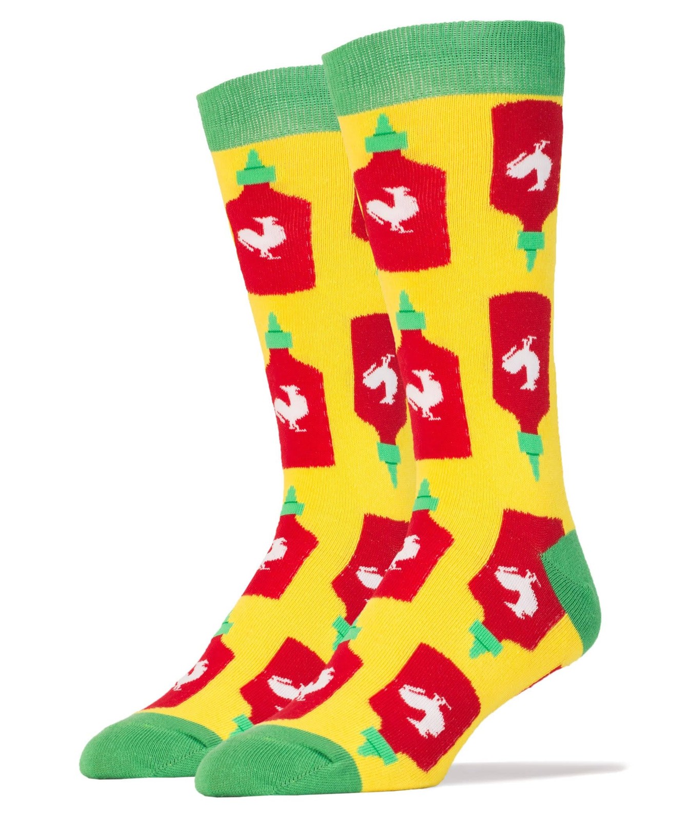 Oooh Yeah! Socks, Womens Cotton Crew Socks (Holy Sriracha!)