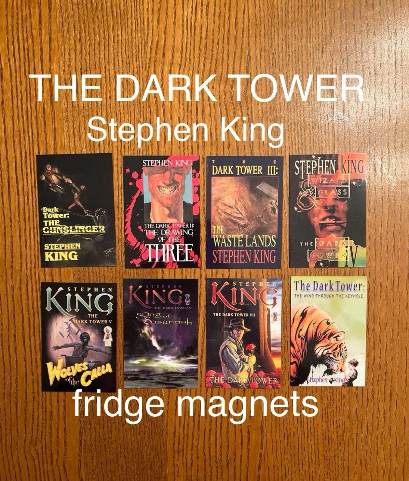 The Dark Tower Series FRIDGE MAGNETS Stephen King books dark fantasy sci-fi