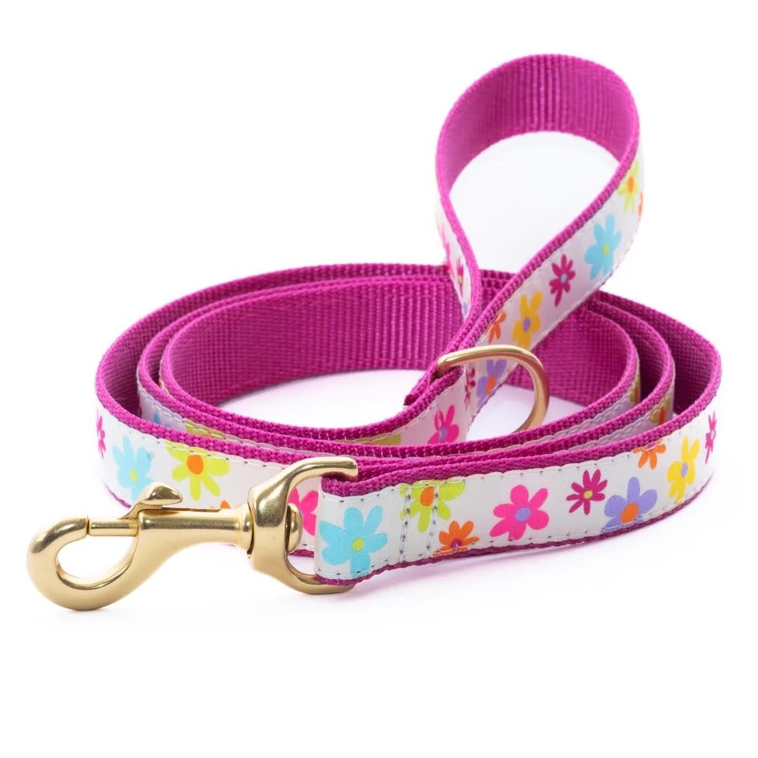 Up Country Spring Fever Dog Leash 5ft 1in Wide D-Ring Pattern Lead