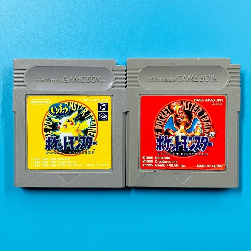 [Software only 2-piece set] Game Boy Pocket Monster Pikachu Pocket Monster Red