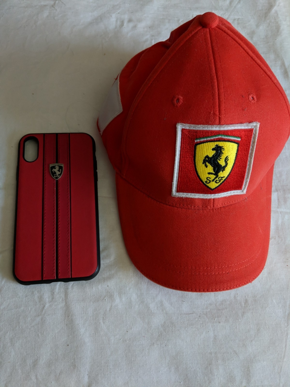 Ferrari Baseball Cap And CG Mobile IPhone Case Set