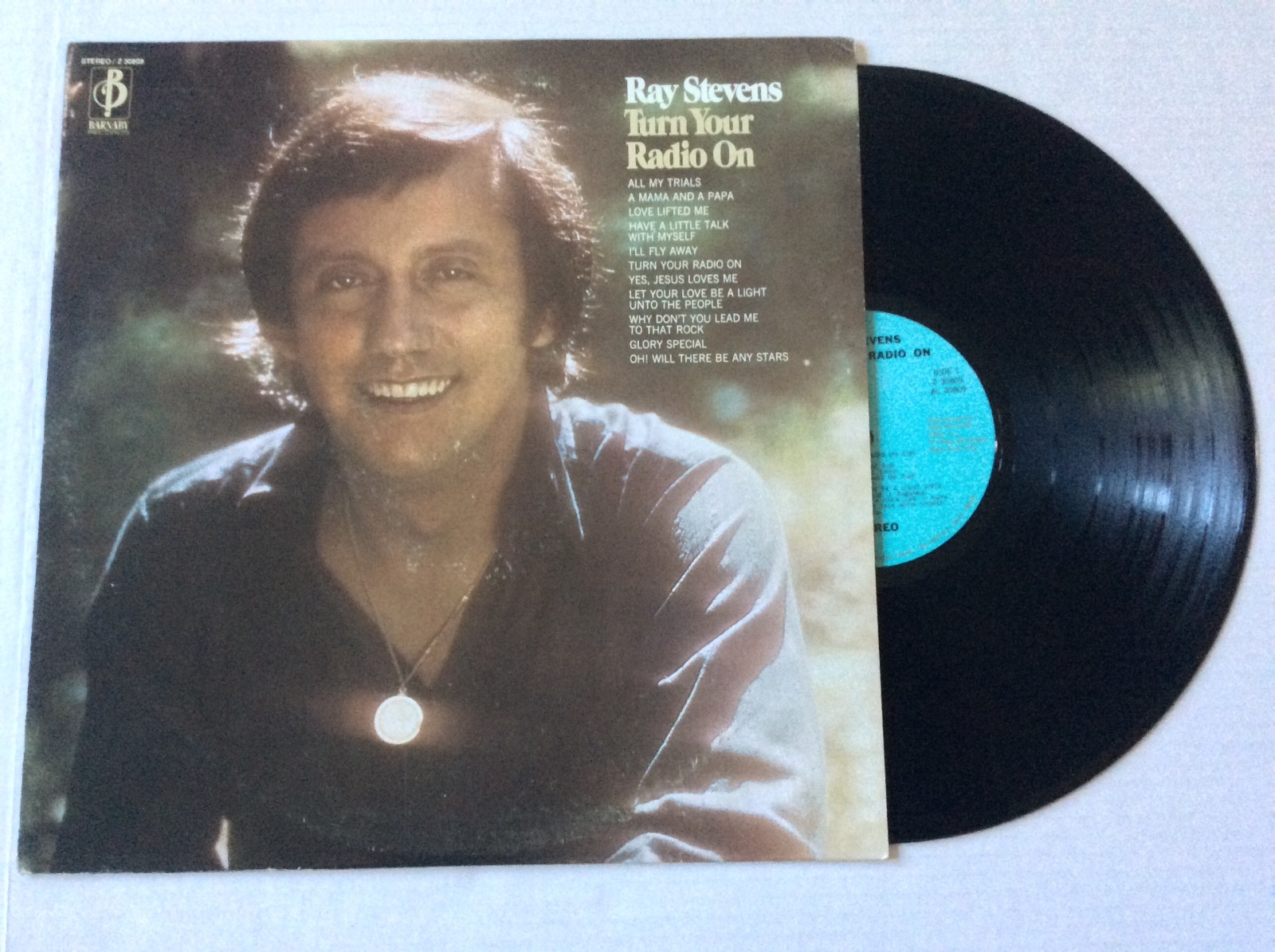 RAY STEVENS Turn Your Radio On 1972 vinyl LP Barnaby Z30809 MINT + bonus