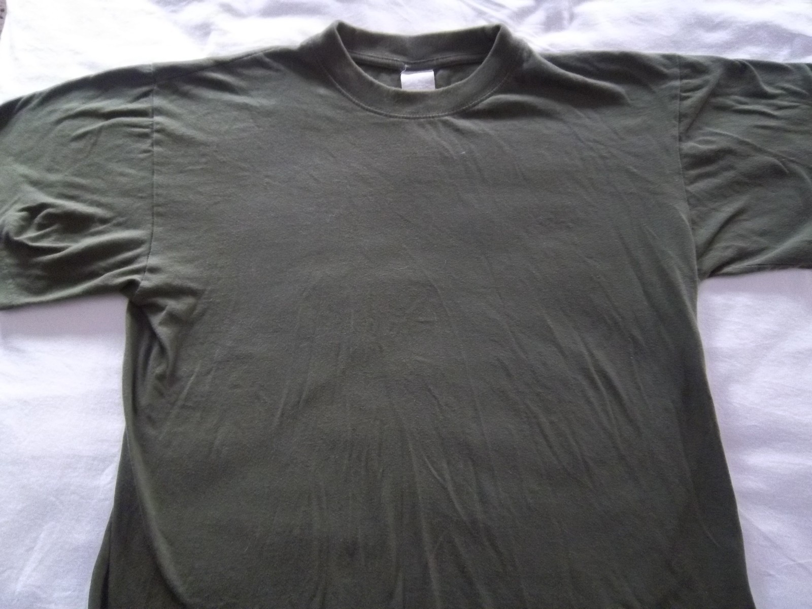 Italian Military T-Shirt, Olive Drab, 100% Cotton, size M