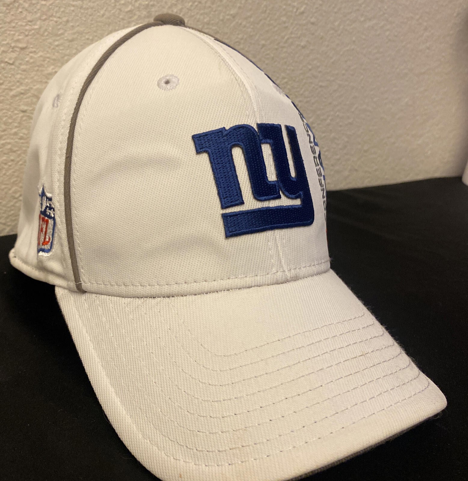 Super Bowl XLVI Conference Champions Cap Hat 2011 New York NY Giants Reebok NFL
