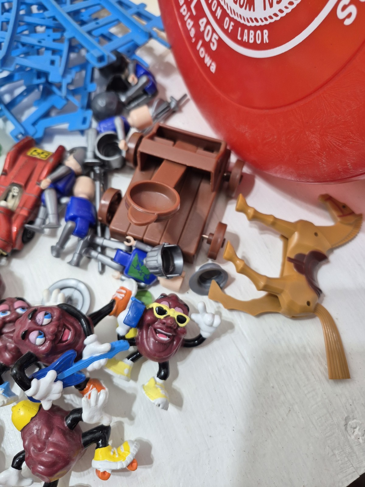 Lot 1970s-1990s Vintage Toys Junk Drawer Figures Animals Vending Charms & More