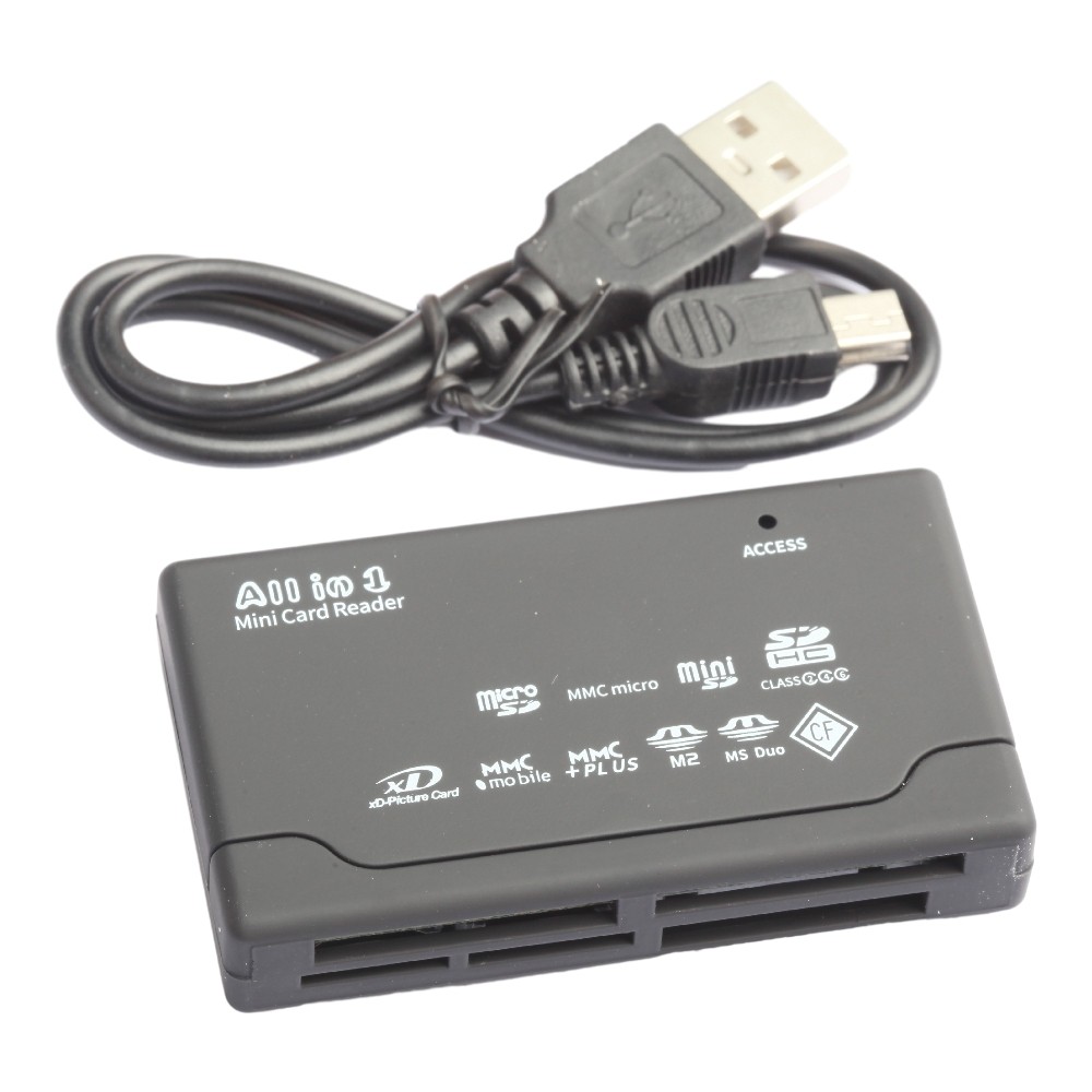 Memory Card Reader Mini 26-IN-1 USB 2.0 High Speed For CF xD SD MS SDHC