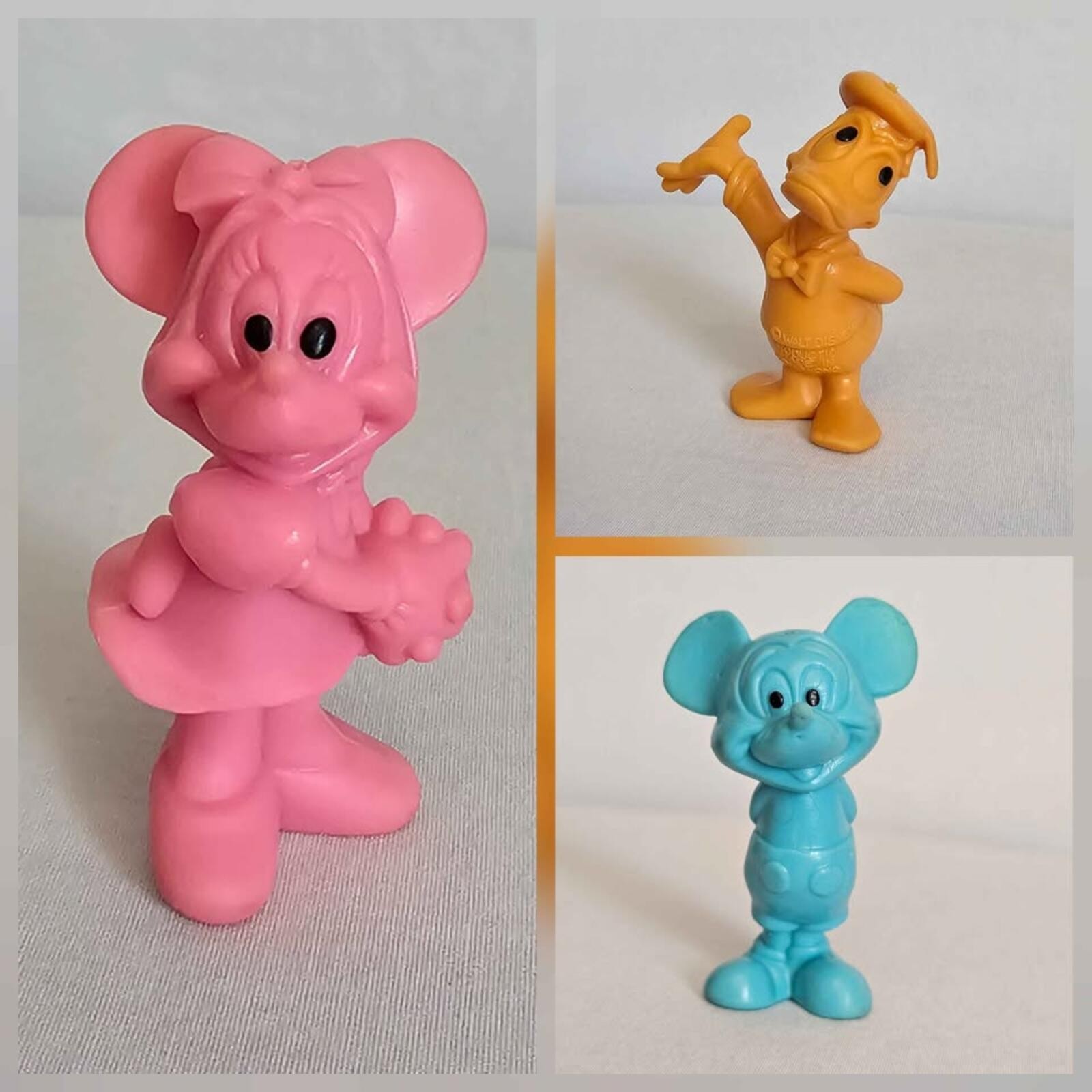 Disney Mickey & Friends figurine set 3pc 1970s Hong Kong – Vtg