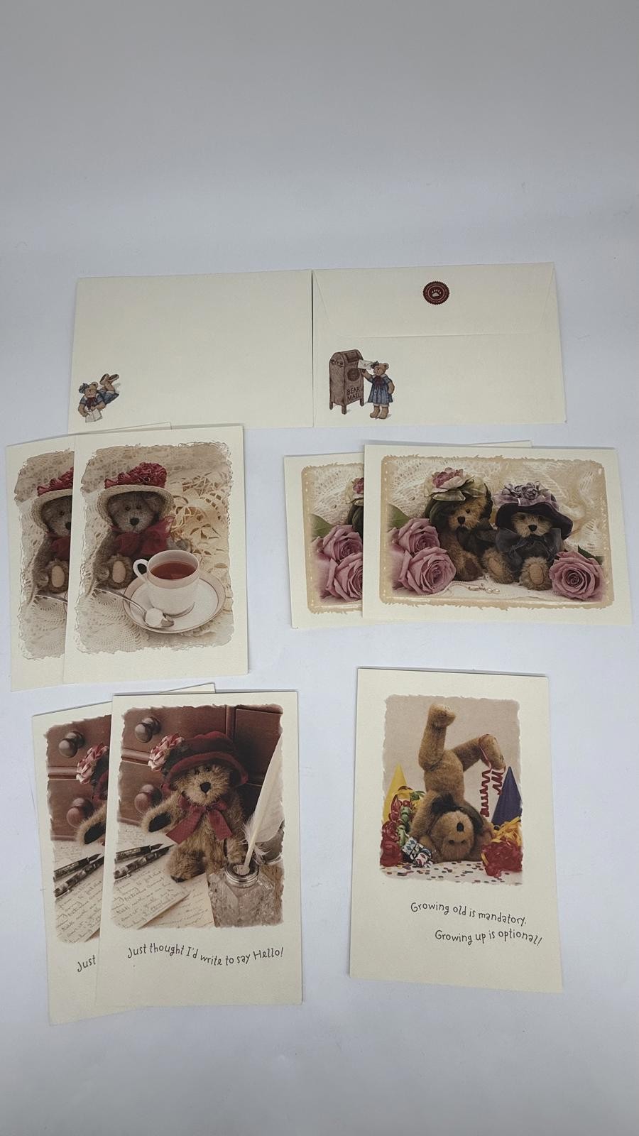 Boyds Bears Greeting Card Lot – 7 Cards + 2 Envelopes