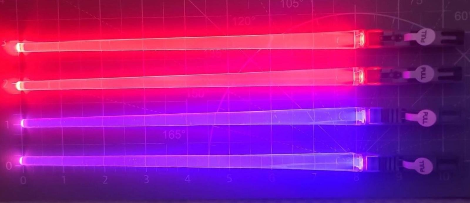 LED Lightsaber Chopsticks Star Wars Theme – Set of 4 (2 Red / 2 Purple)