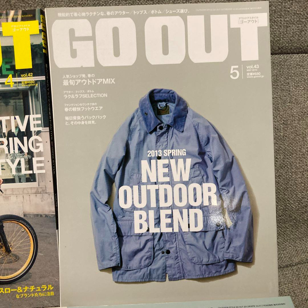 GO OUT Outdoor magazine Lot of 9 JAPANESE Life style Fashion Camp Gear Book