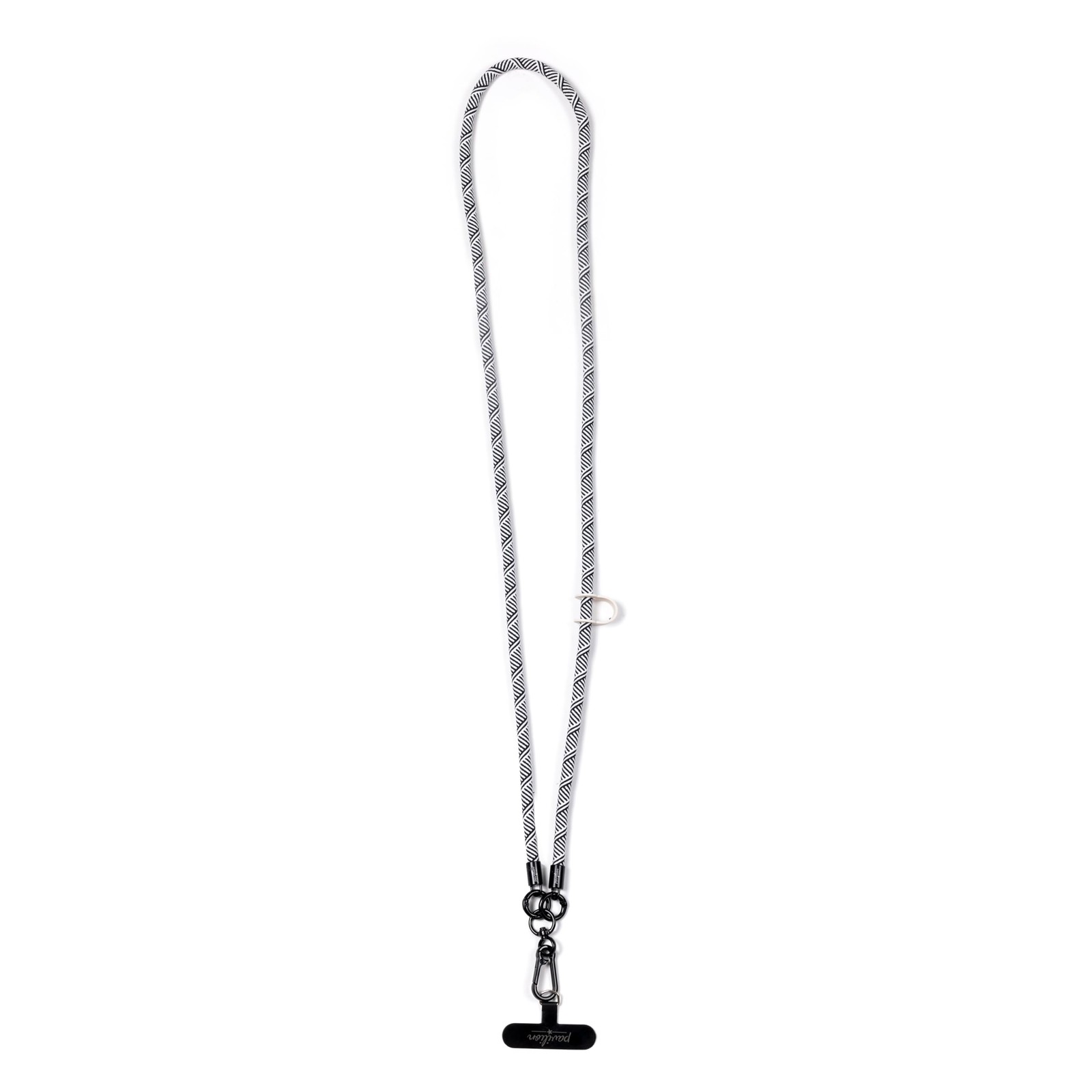 Pavilion Gift Crossbody Phone Lanyard Black Stripe Adjustable 58″