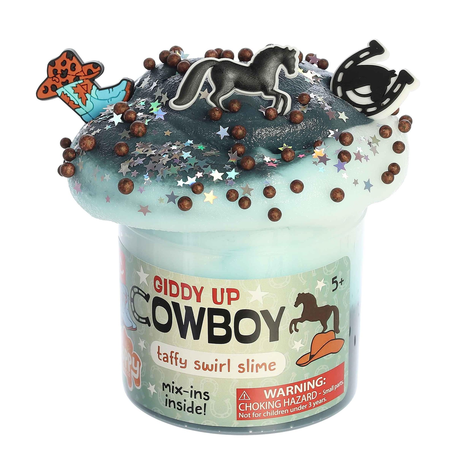 Aurora Gooey Poppy Giddy Up Cowboy Slime Toy – Blue, 11.3oz Sensory Play