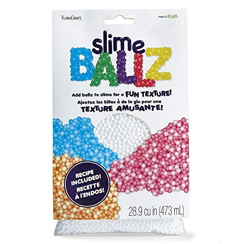 FloraCraft Slime Ballz 2 Cups White Standard Functional Toy Mixed Materials