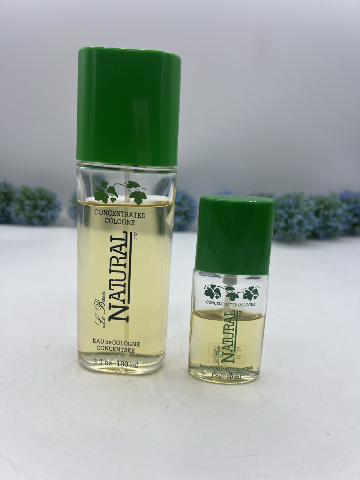 2 Le Bain Natural Eau de Cologne Myrurgia 3.3oz ~1.oz Discontinued Rare