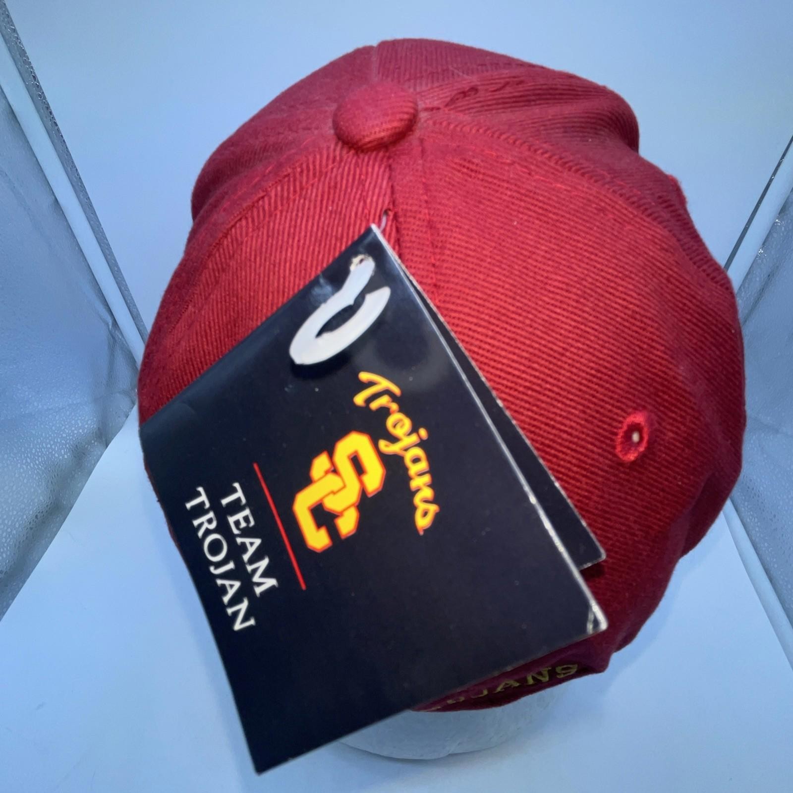 USC Trojans Team Trojan – Collegiate Licensed Product Fitted Hat Sz M Cap NWT