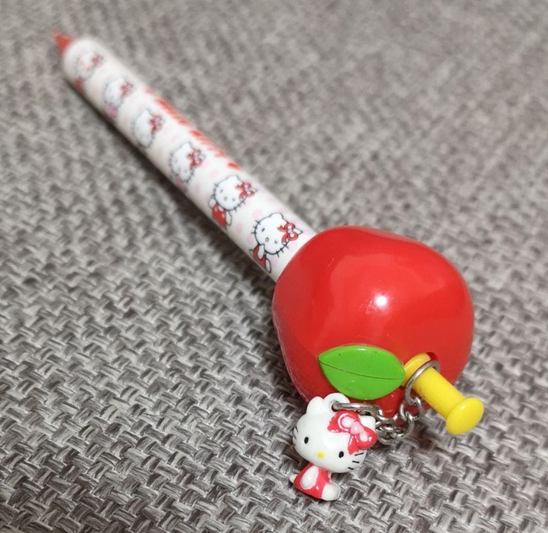 Rare Hello Kitty Apple Ribbon Mechanical Pencil 2009 Sanrio Collectible