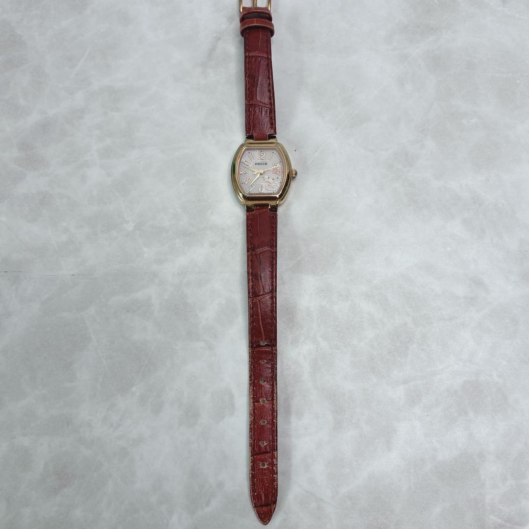 Citizen Wicca Hello Kitty Tonneau Watch Pink Gold Ladies Japan