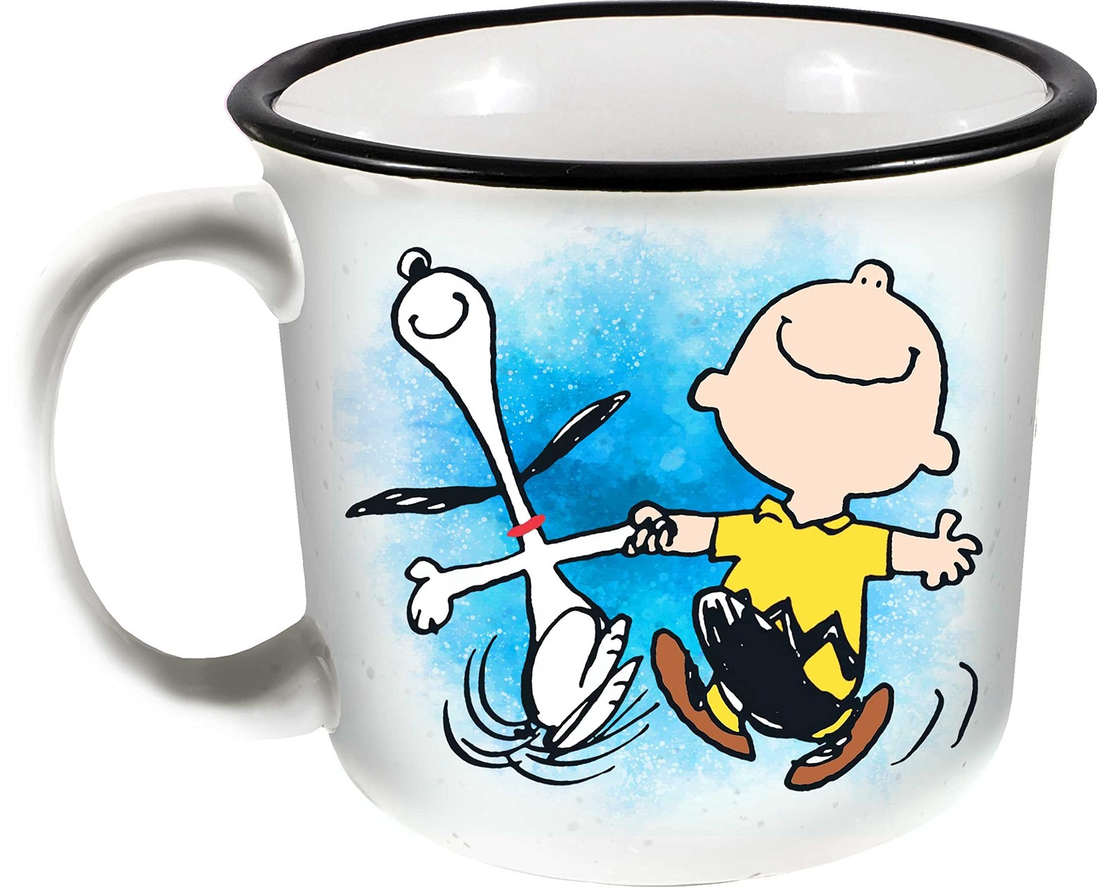 Spoontiques Snoopy Camper Ceramic Mug – Cute Campfire Mug for Outdoor Lovers
