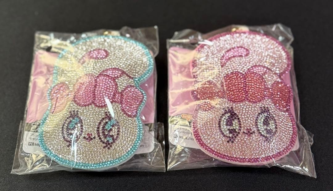 [Shipped within 1 hour] Esther Bunny Sparkling Rhinestone Mascot 2 pieces