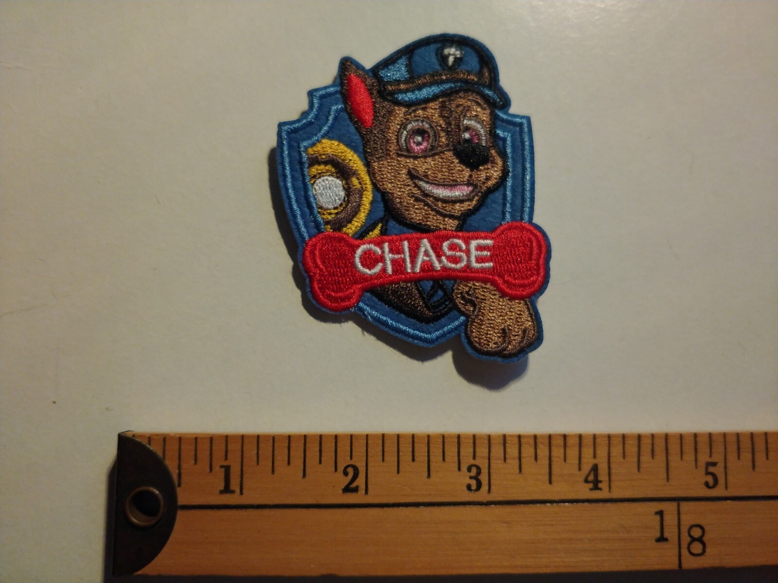* 1 RARE PAW PATROL PAT PATROUILLE CHASE DOG PUPPY POLICE CARTOON PATCH CREST *