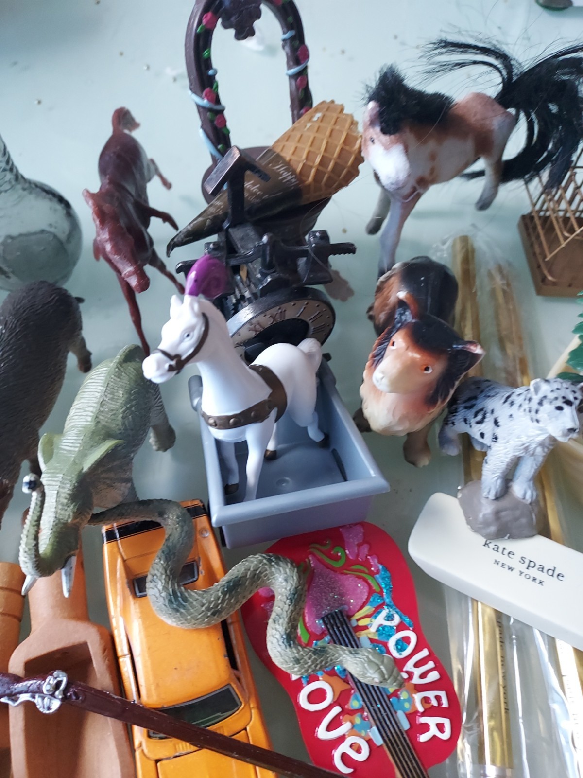 Box Of 75+ Smalls Figures Animals Objects Toys Minis Dollhouse Dioramas Vtg new