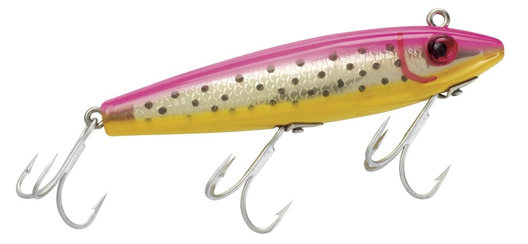 MirrOLure TTR-704 Spot Trout Sink Twch Ht Pk Bk/YEL/Silver 3 5/8in 1/2oz