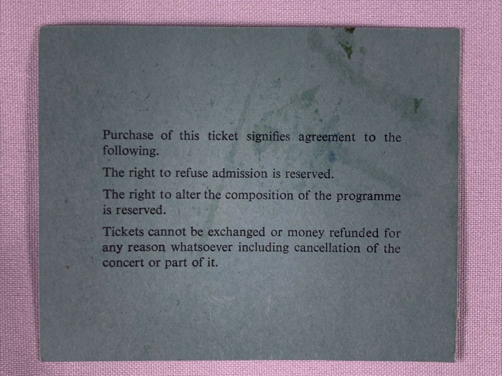 Yes Jon Anderson Garden Party V Ticket Original Crystal Palace Concert Bowl 1972