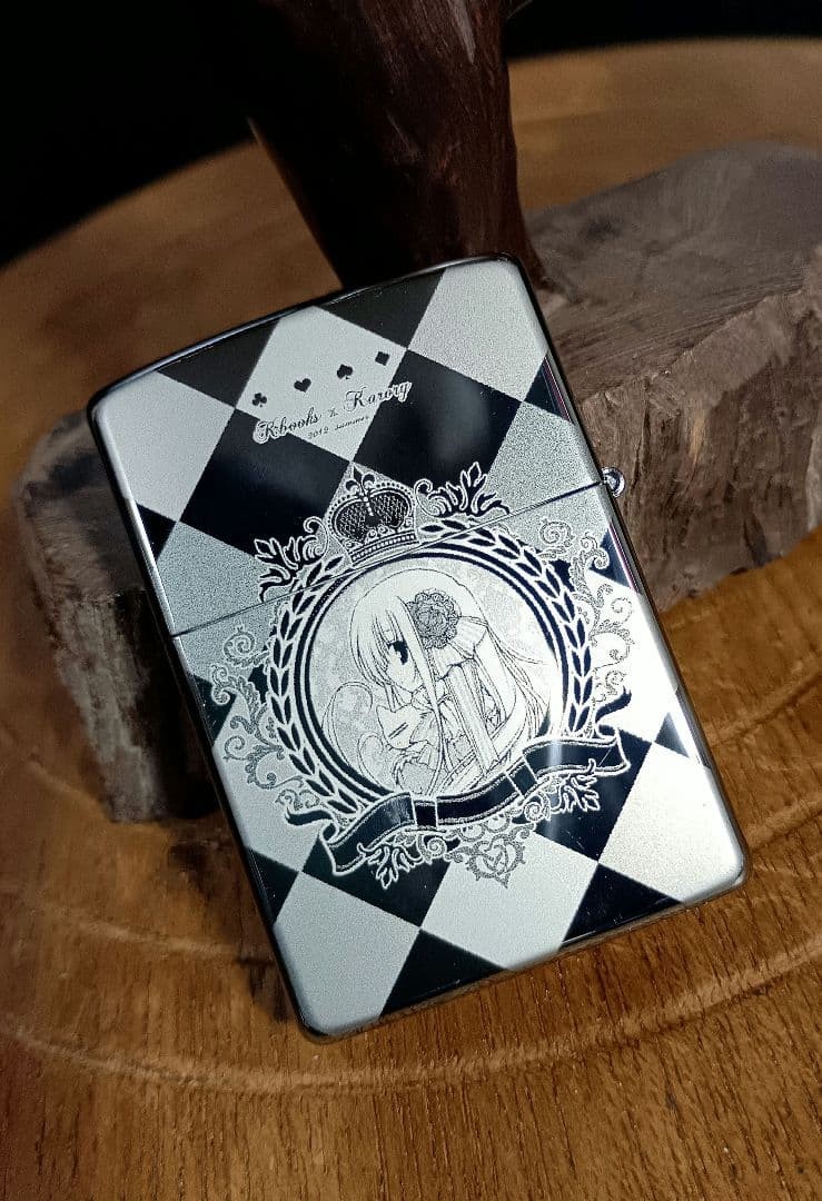 Karory ZIPPO Lighter Anime Comiket 2012 Summer K-Books Double Sided Used