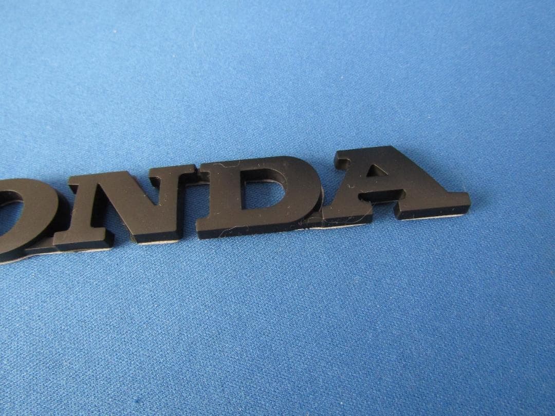 -HONDA ABS cutout letter TYPE MAD BLACK emblem