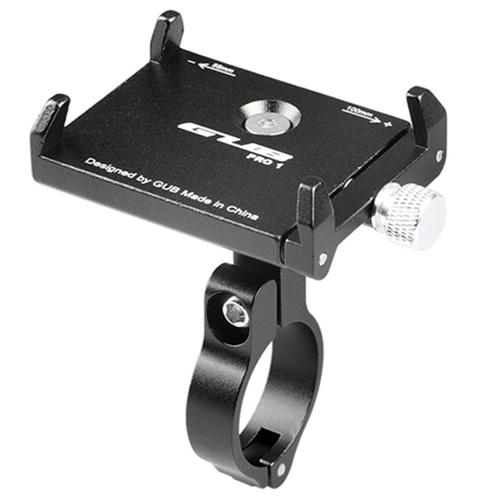 GUB PRO1 Aluminum Bike Phone Mount Universal Handlebar Holder 3.5-6.2″ Black