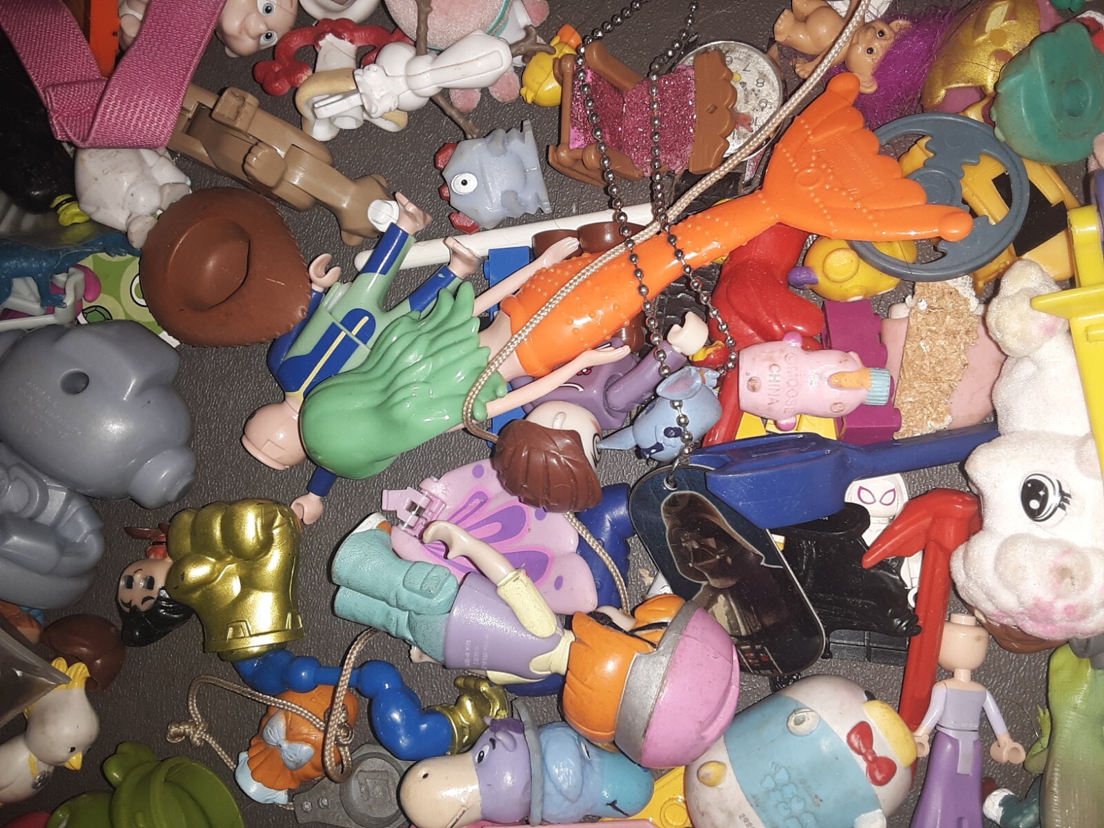 Insane Lot of 200+ Vintage variety toy lot. Please see photos,selling as lot#175