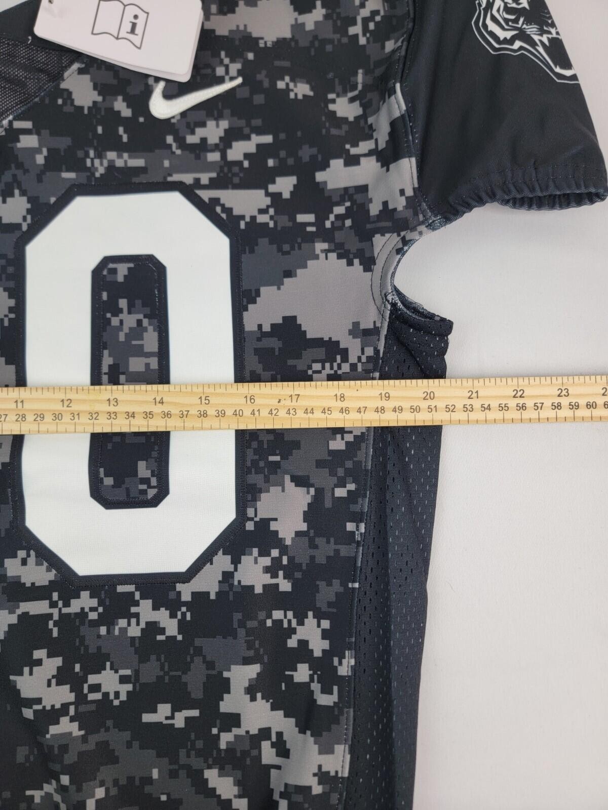 Nike Team Mens Digital Vapor Pro US Military Camo Tigers Football Jersey Size L