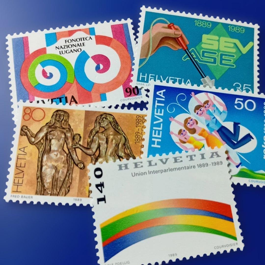 10037 Foreign Stamp Switzerland 1989 Inter-Parliamentary Union 5V