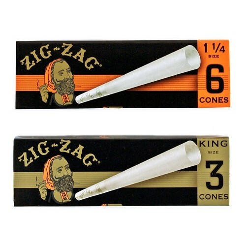 Zig-Zag 1 1/4 1.25 Cones – 6 PACKS – Rolling Pre Rolled Tips 6 Per Pack Zig Zag