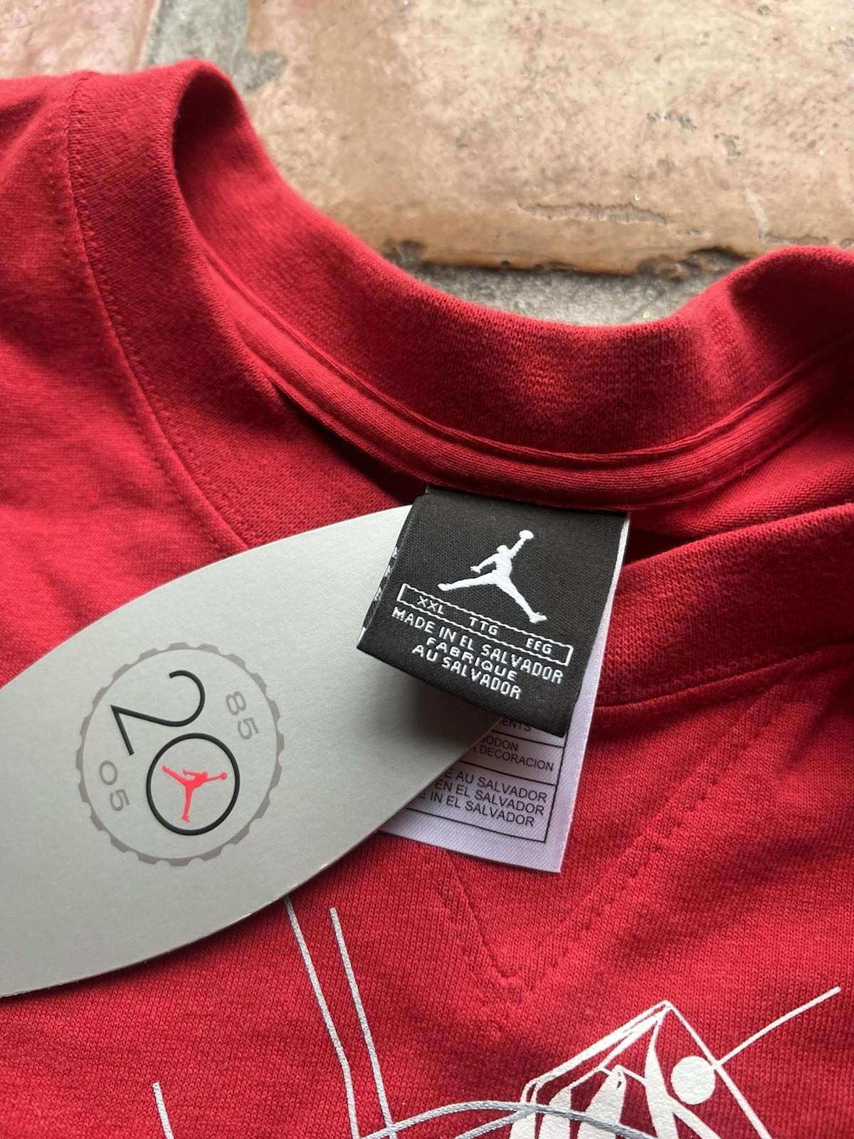 Nike Jordan Jumpman 2005 Red Graphic T-Shirt XXL NWT Vintage Sneaker Tee Rare