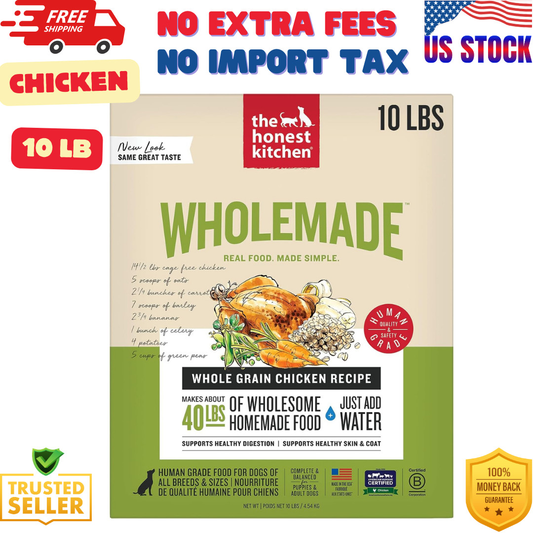 The Honest Kitchen Wholemade Dehydrated Whole Grain Chicken 10Lbs