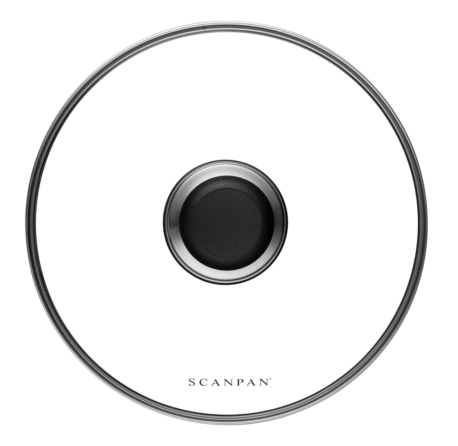 Scanpan Classic 8 Inch Glass Lid Polypropylene Silver Documents Kitchen Clear