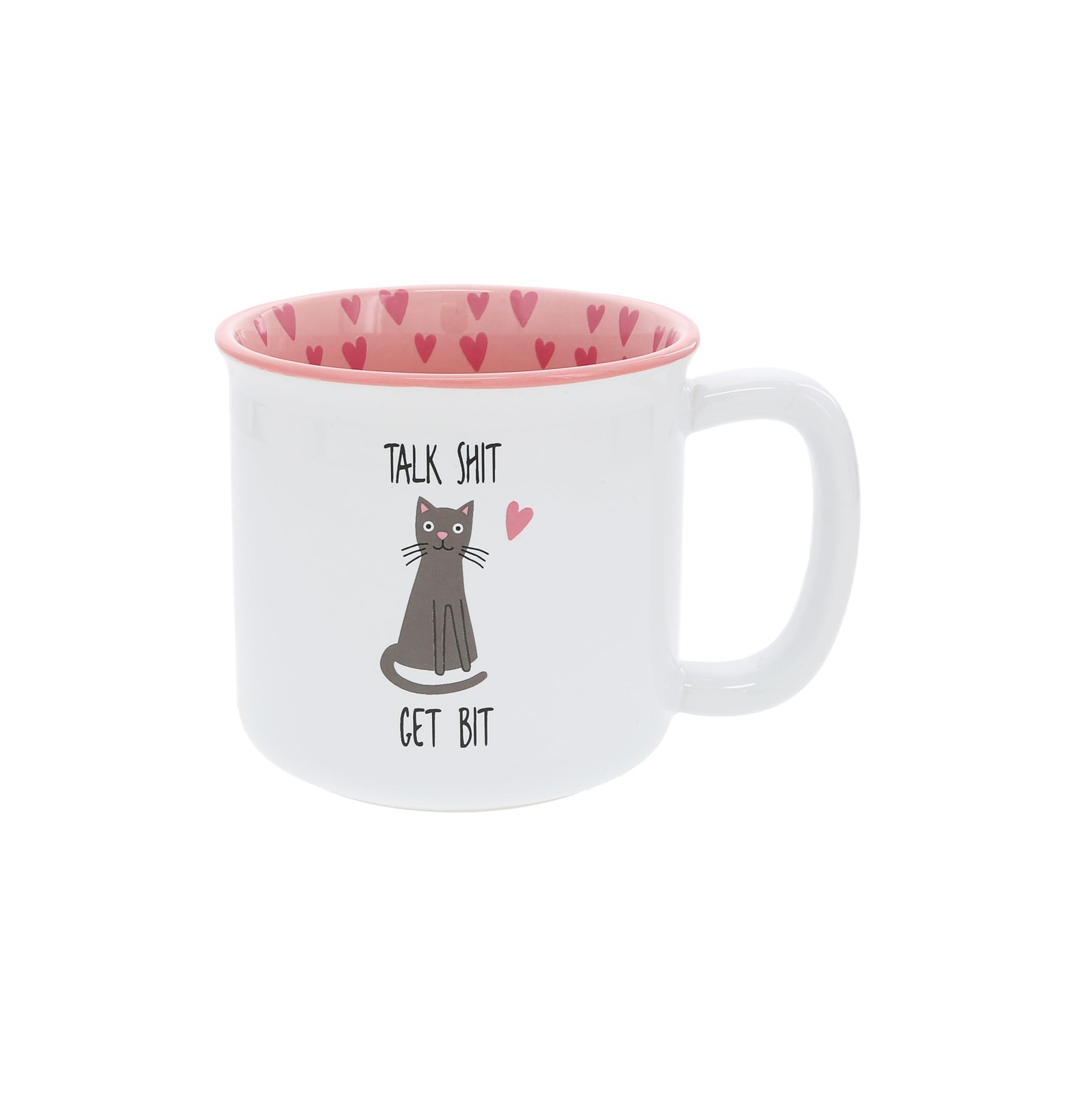 Pavilion-Talk Sh*t Get Bit ,18 oz Coffee Mug Tea Cup Kitten Feline Cat,Mugs