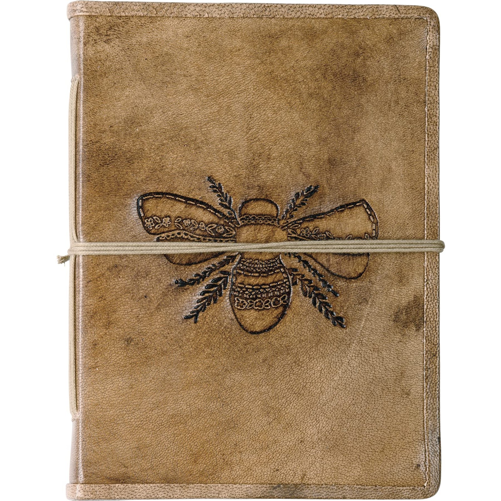 Primitives By Kathy Leather Bound Bee Journal 96 Unlined Pages
