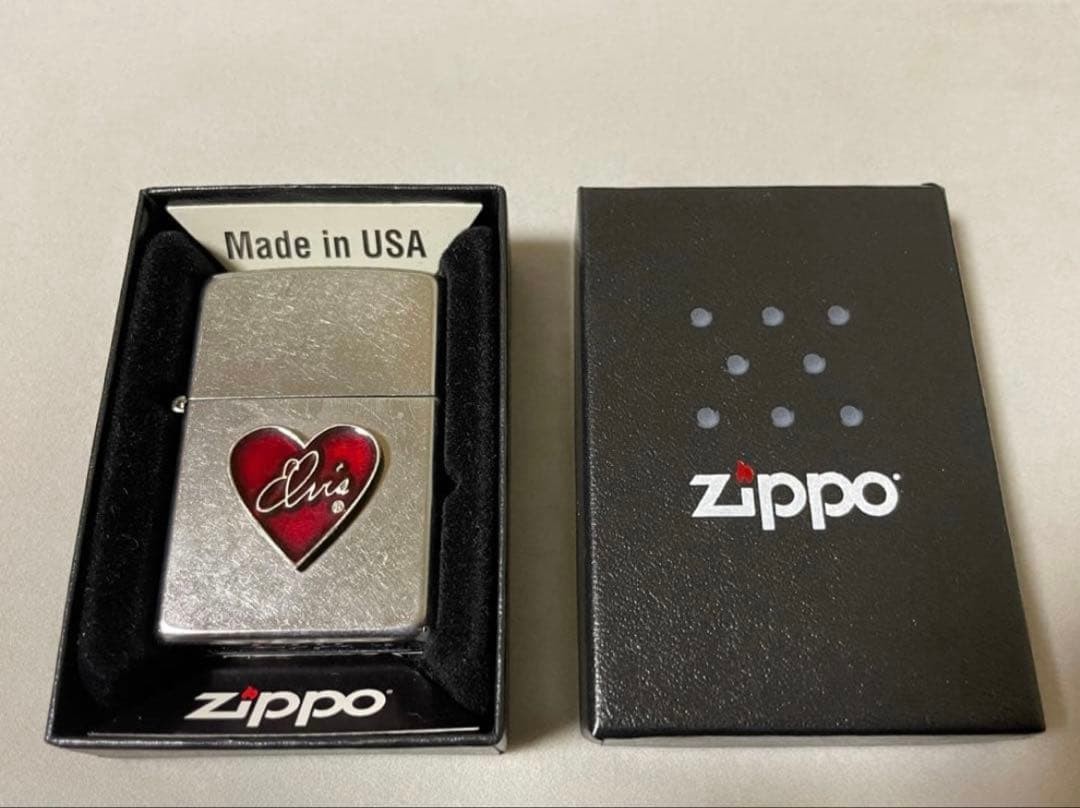 Zippo Elvis Presley 50th Anniversary Heart Made in 2002 Unused