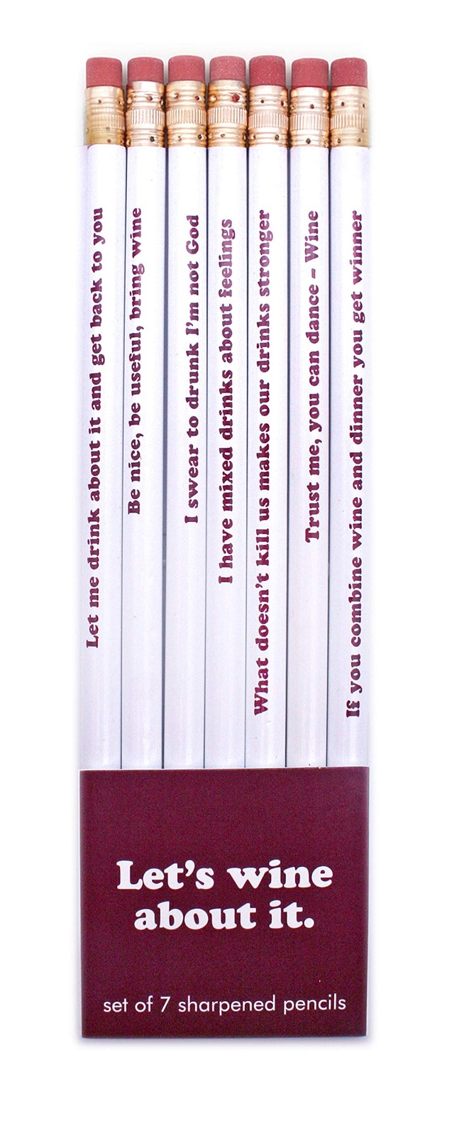 Snifty Lets Wine 7pc Pencil Set