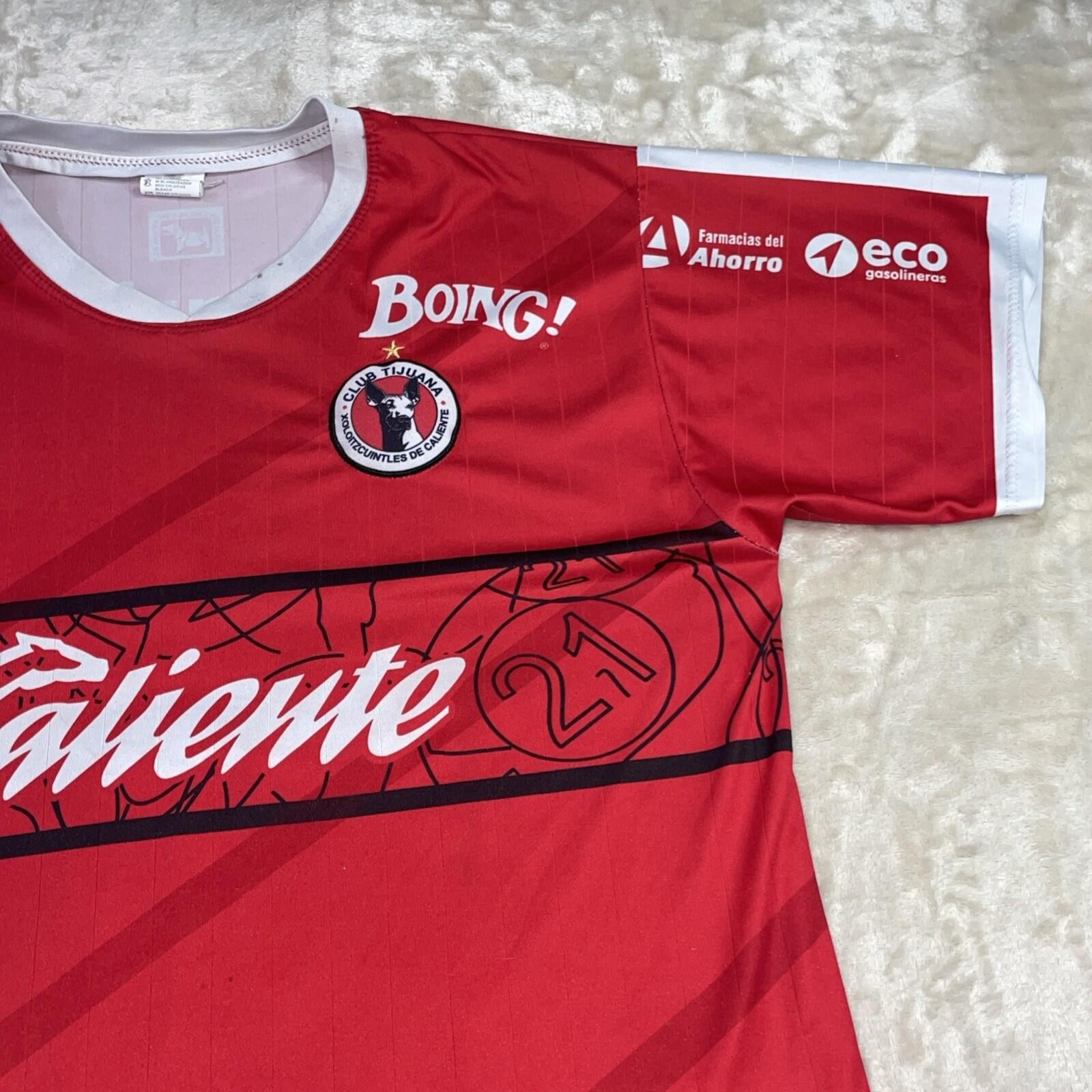 Club Tijuana Xolos Soccer Red Jersey A. Carrillo #26 Men’s Large Liga MX Mexico
