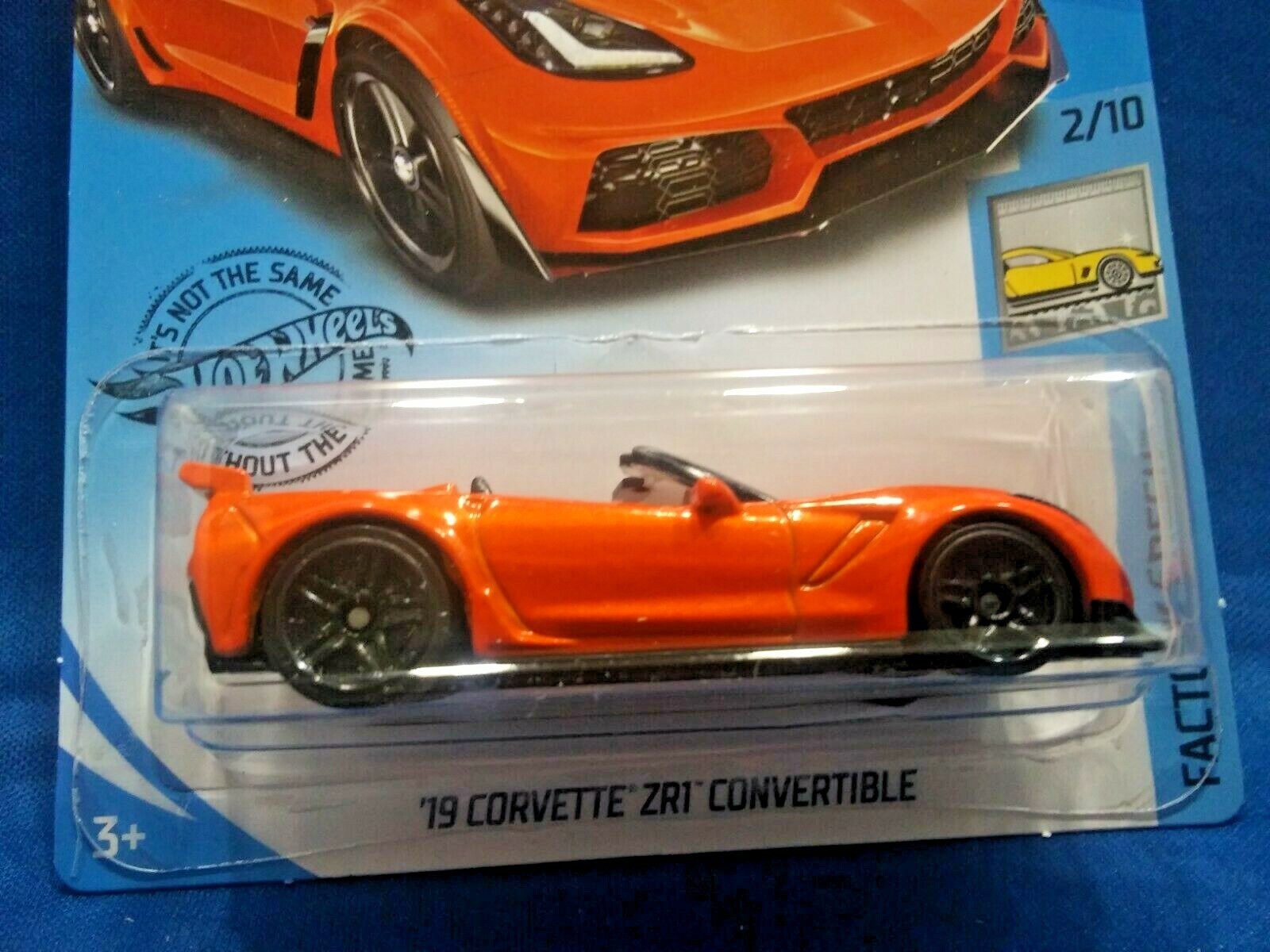 2020 Hot Wheels ’19 Corvette ZR1 Convertible Orange Die-Cast Factory Fresh #2/10