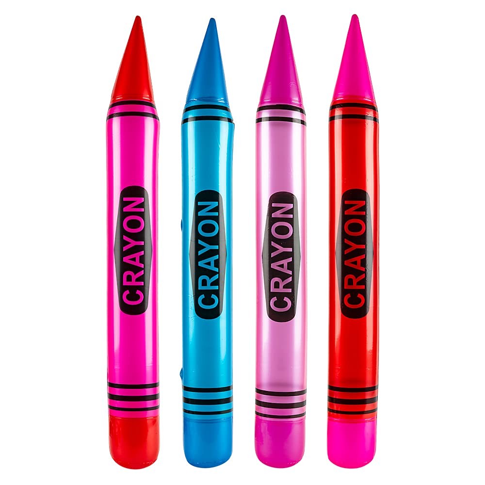 Rhode Island Novelty 44″ CRAYON INFLATE (1 Dozen)