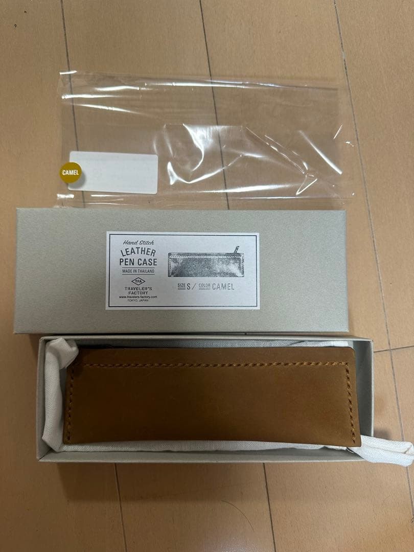 TRAVELER’S FACTORY Leather Pen Case S, Camel