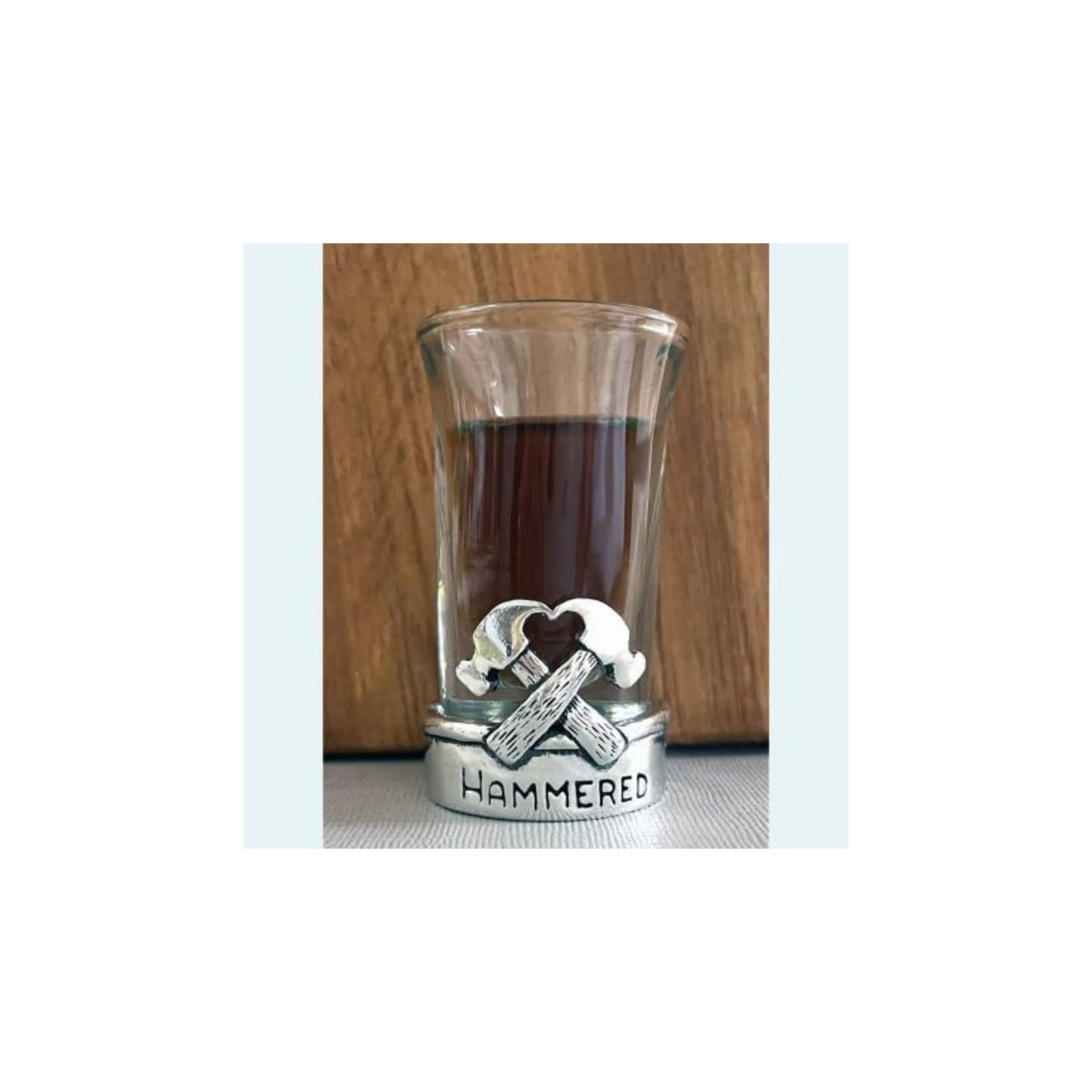 Basic Spirit Hammer Shot Glass, Holds 1 oz, 2.25-inch Height