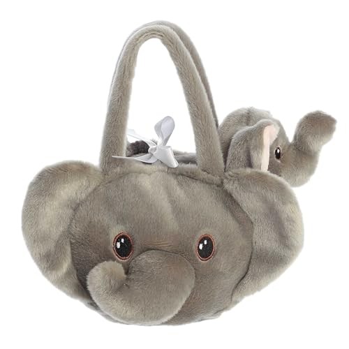 Aurora Eco Nation Baby Elephant Plush Grey 8in Recycled Materials Eco Friendly