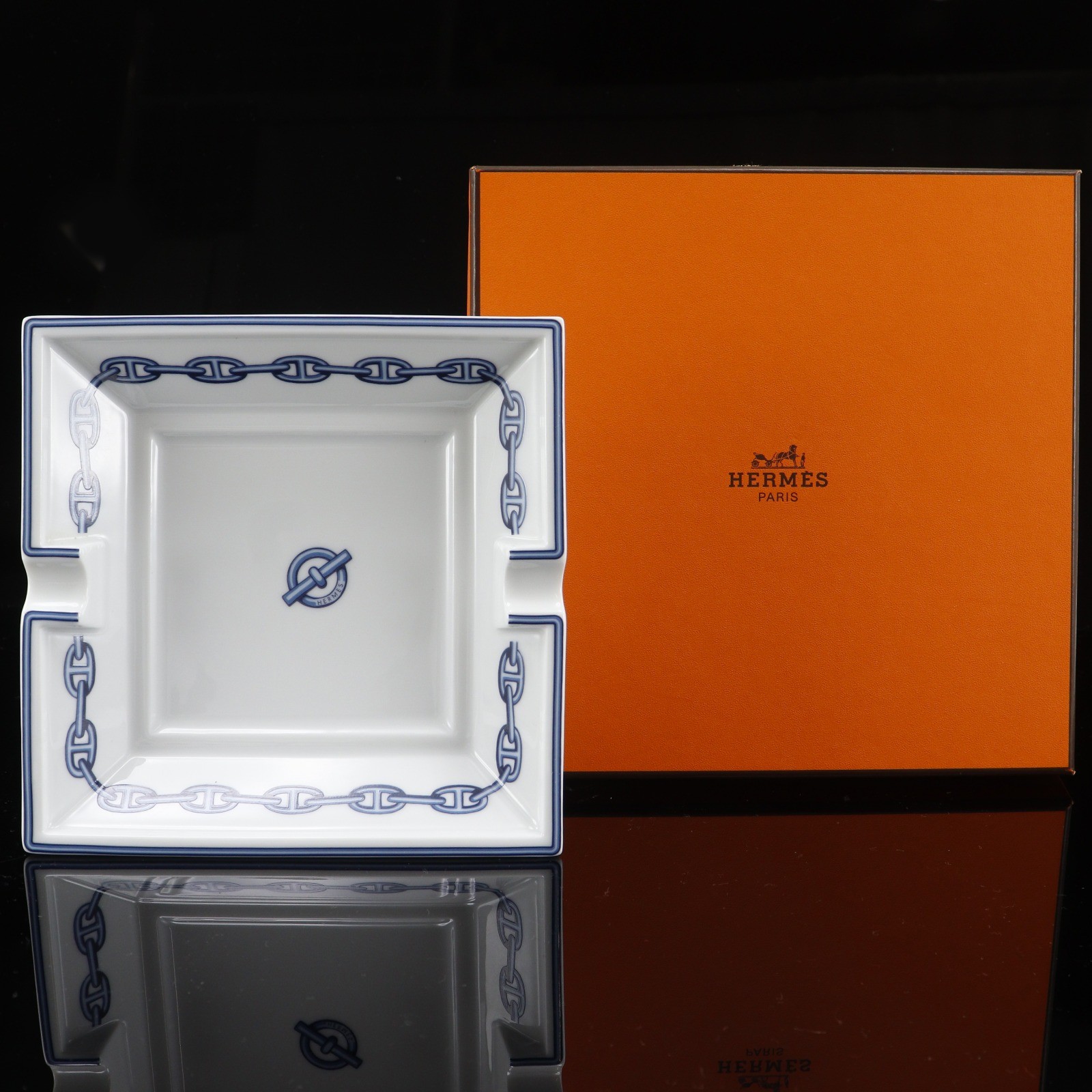 HERMES Ashtray Other miscellaneous goods Ashtray Chaine d’Ancre Pottery _