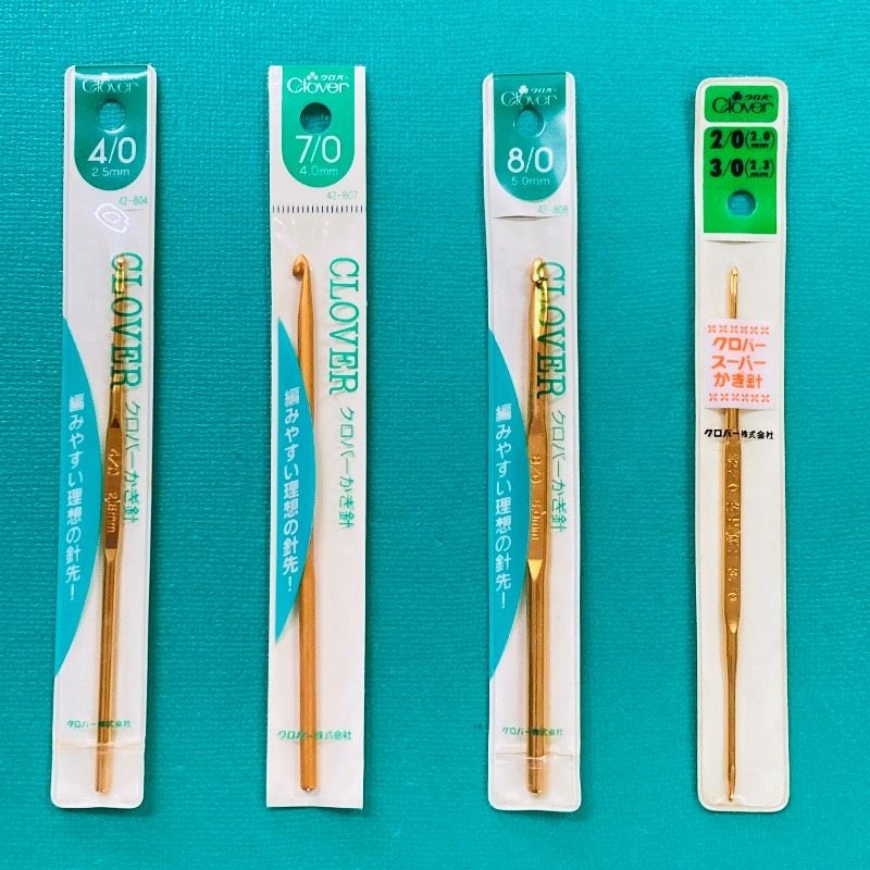 [Unused stored item] [Set of 4 types] Clover needle crochet needle No.4 No.7