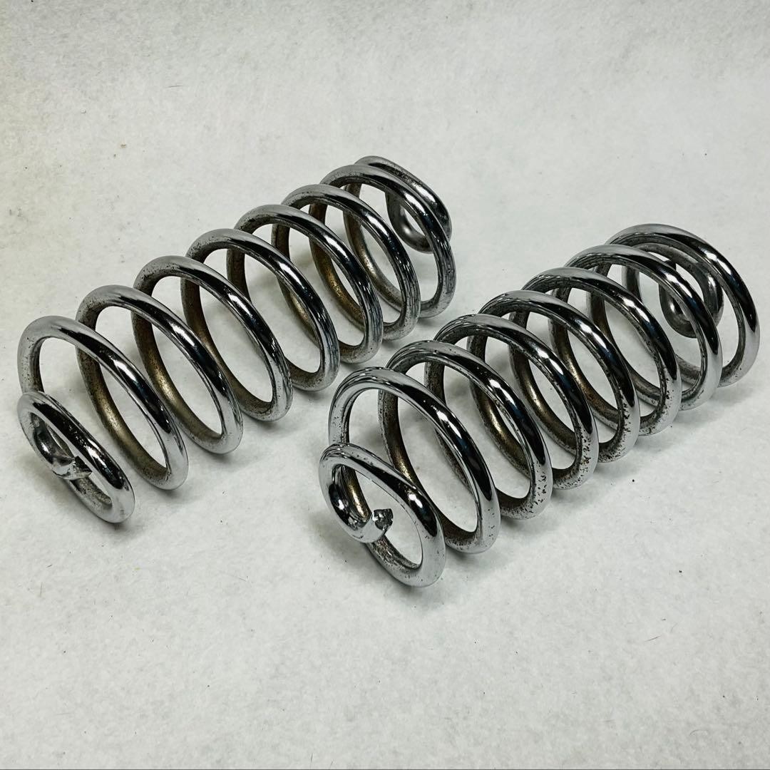 Motorcycle saddle seat spring 5 inch plated set of 2 custom